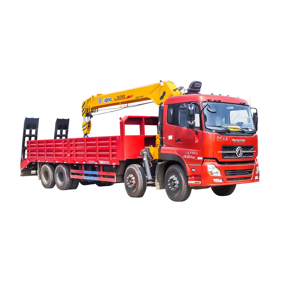 12-Rad-Flachbett-Kranwagen